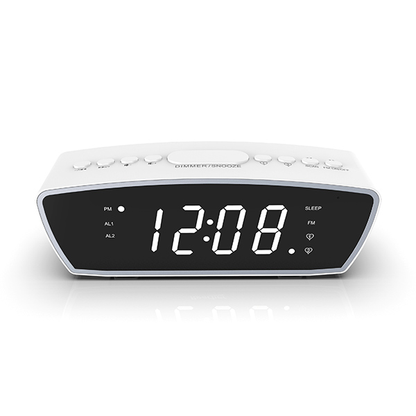 Clock Radio with White Noise & Led Colour 丨modern alarm clock radio